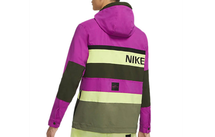 قميص Nike Sportswear رجالي بغطاء رأس وزهرة الصبار باللون الأحمر CU4221-564