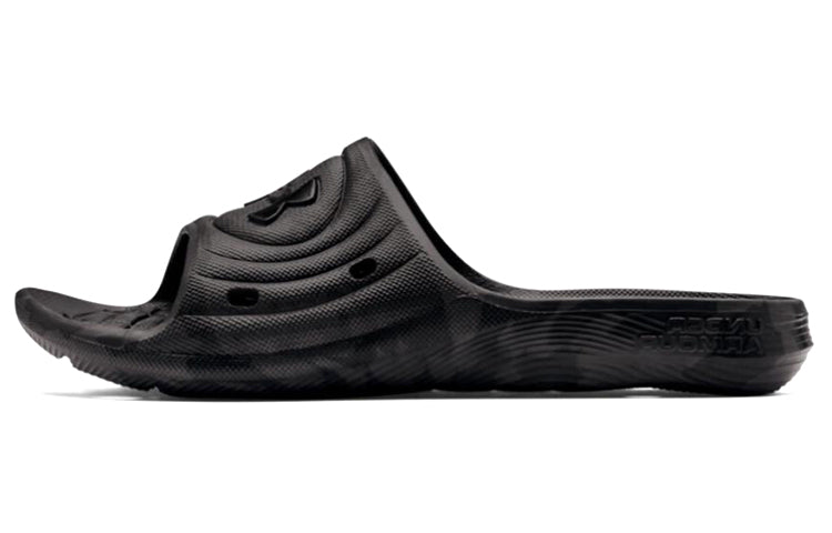Under Armour Locker Slides 'Black Jet Grey' 3024449-002