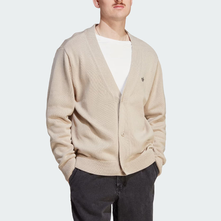 adidas Rifta Oversized Intarsia Cardigan Asia Sizing 'Beige' IM4649
