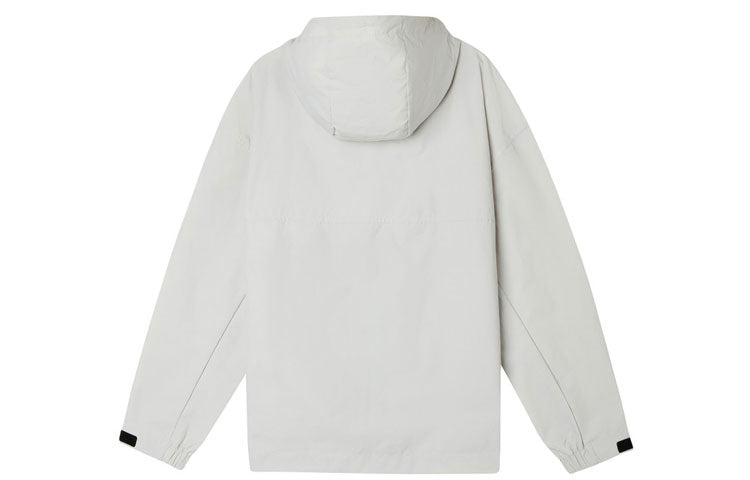 New Balance Classic Logo Print Jacket Asia Sizing 'White Grey' AMJ11332-OGR