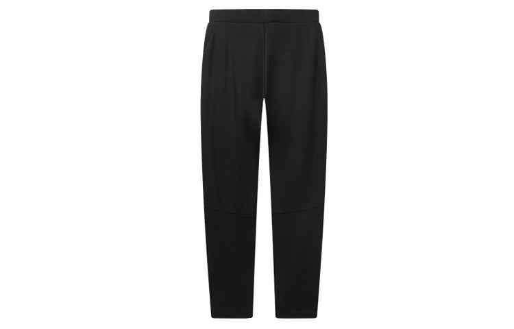 (WMNS) FILA Logo Straight Knitting Sports Trousers Black F11W028612F-BK