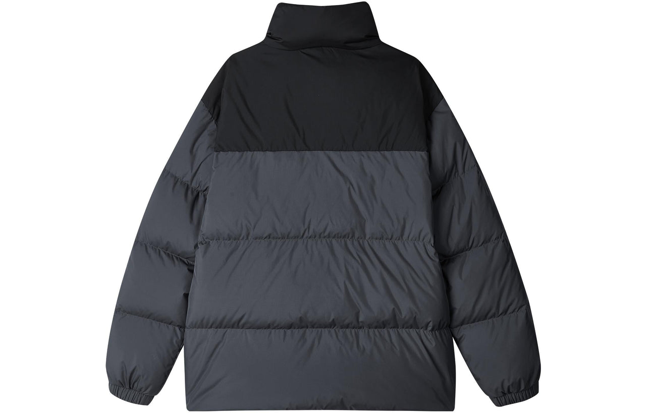 Skechers Fashion Logo Printed Down Jacket 'Black Grey' L423U106-00W5