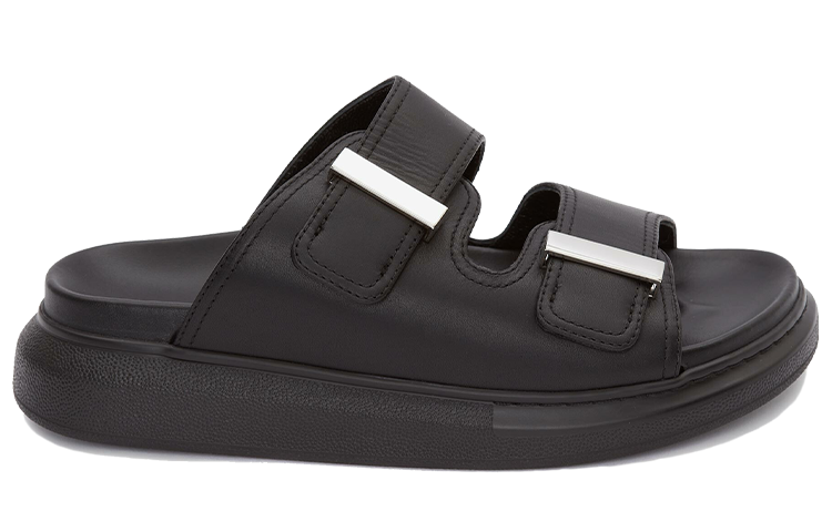 (WMNS) Alexander McQueen Hybrid Slide 'Black' 650784WHXZE1081