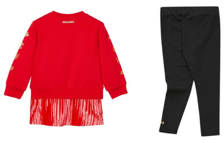 (GS) Skechers CNY Series Graphic Set 'Red Black' L122G032