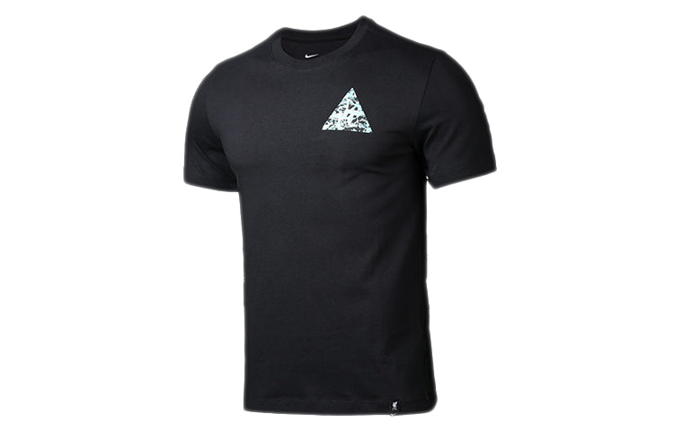 Nike Pattern Printing Round Neck Short Sleeve Black CZ8210-010