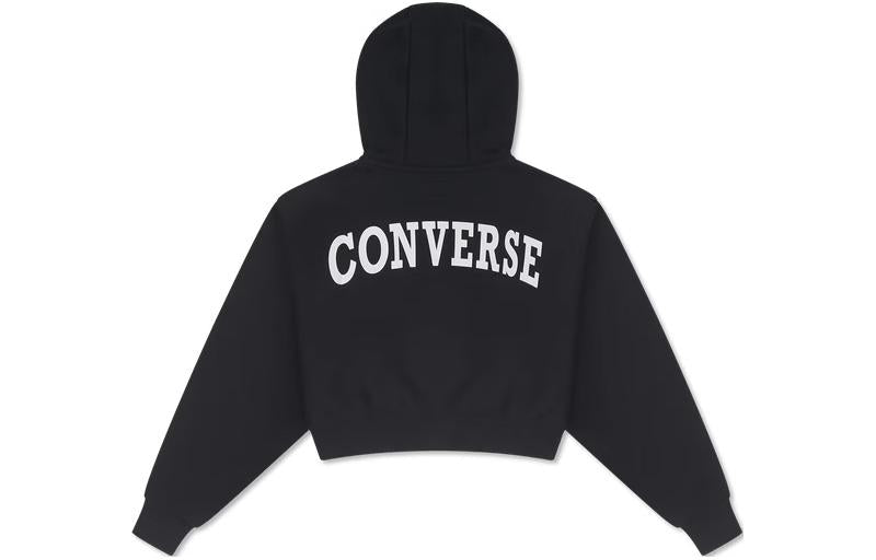 (WMNS) Converse Retro Chuck Hoodie Asia Sizing 'Black' 10026150-A01