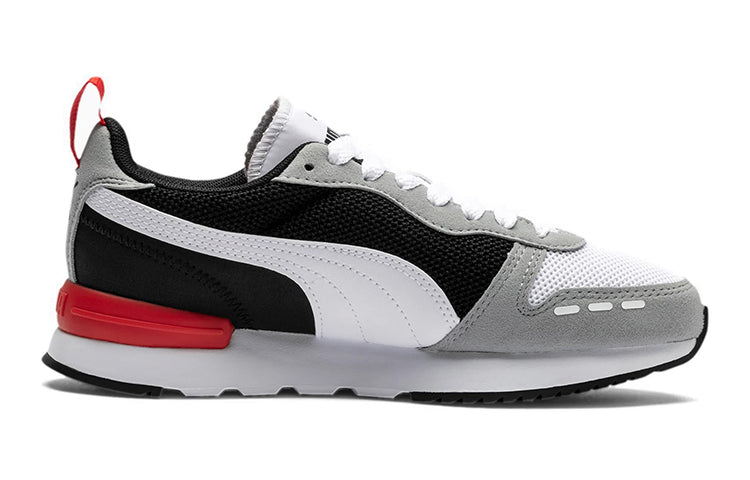 (GS) PUMA R78 Low Top Running Shoes Black/Grey/White 373616-09