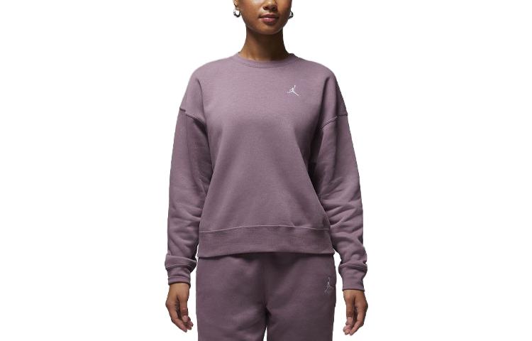 (WMNS) Air Jordan Brooklyn Fleece Crewneck Sweatshirt 'Mauve' FN4491-508