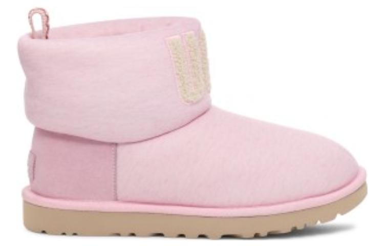 (WMNS) UGG Classic Mini Fur Jersey Cozy Boot 'Pink' 1144290