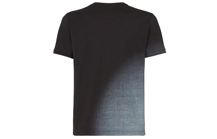 Men's FENDI Casual Cotton Short Sleeve Black T-Shirt FY0894AFRMF0GME