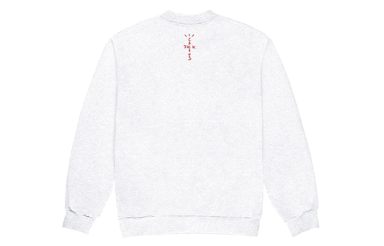 Travis Scott Cactus Jack x Mcdonald Crossover Round Neck Pullover Unisex light grey TS-XMCJSIWH