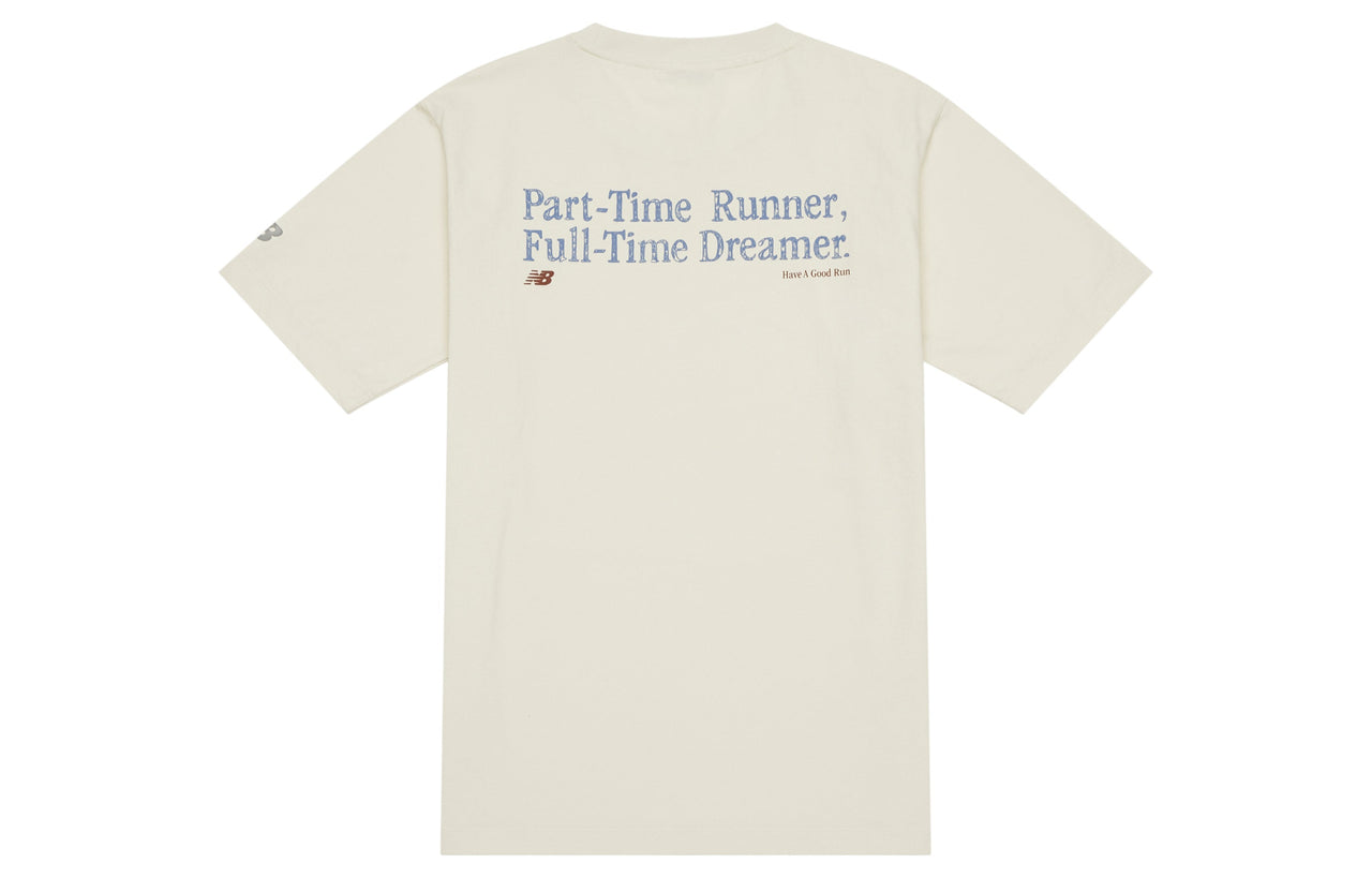 New Balance HyperSports Logo T-shirt Asia Sizing 'Cream' NEE25111-CRE