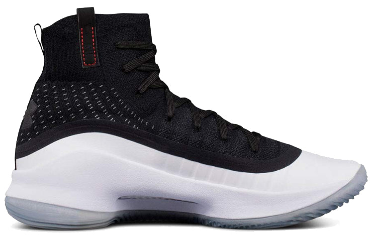 (GS) Under Armour Curry 4 Mid 'Black White' 1295995-004