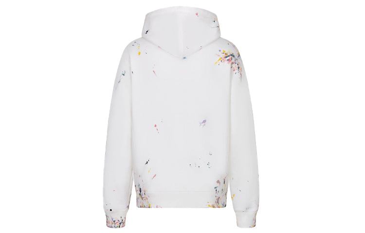 DIOR SS21 Cotton Flannel Print Oversized Hooded Sweatshirt For Men Grey 183J688A0531-C089