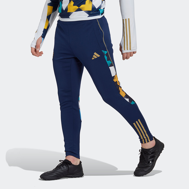 adidas Stripe Zipper Bundle Feet Sports Pants Men's Navy Blue HF1462