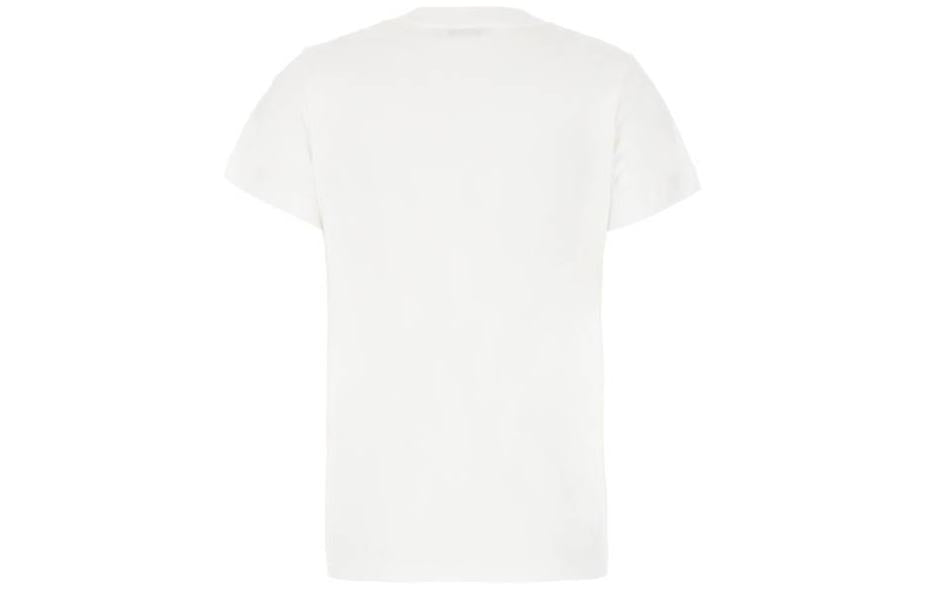 (WMNS) Alexander McQueen Logo T-Shirt 'White Black' 781403-QZALT-0900