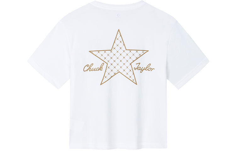 (GS) Converse Chuck Taylor Star Graphic T-Shirt Asia Sizing 'White' CV2422041GS-001