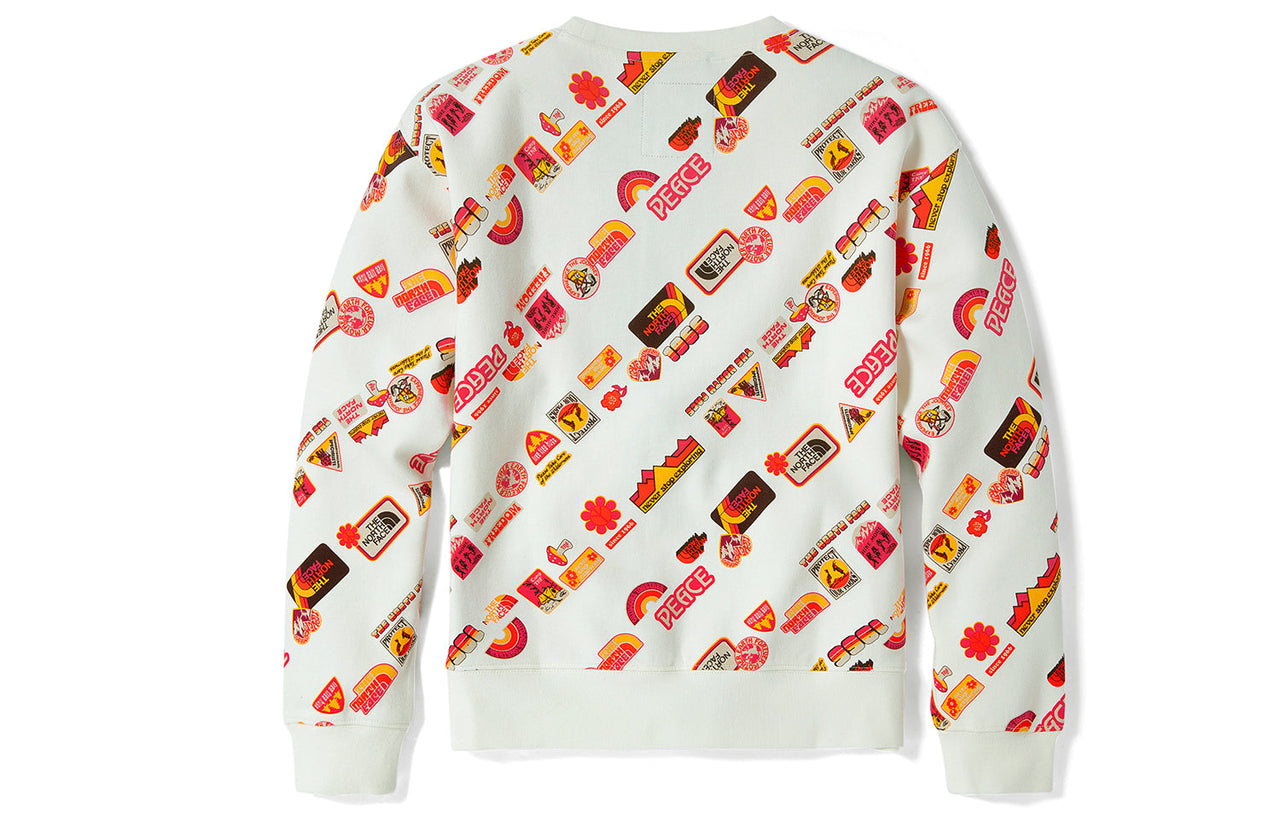 (WMNS) THE NORTH FACE Vanlife Logo Sweater 'White' NF0A5JW9-11P