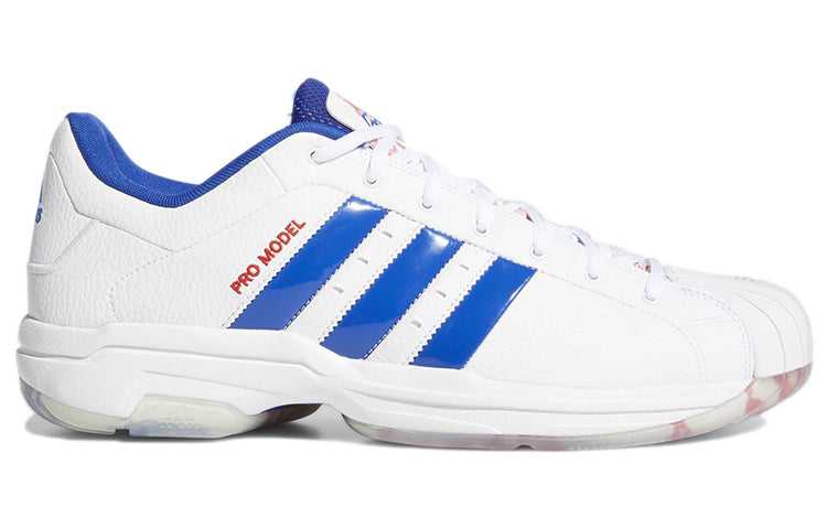 حذاء adidas Pro Model 2G Low 'White Royal Blue' FZ1393