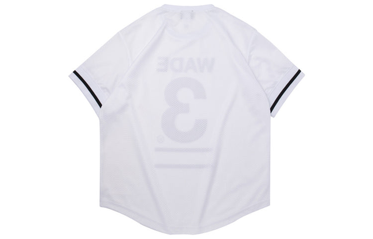 Li-Ning Wade Series Printing Breathable Loose Short Sleeve White AHSQ189-2