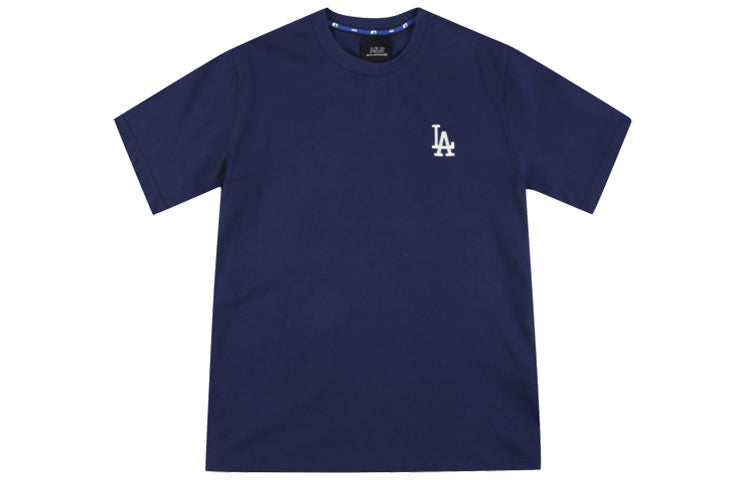 MLB LA Dodgers Los Angeles Dodgers Back Big Sign Short Sleeve Unisex Navy Blue 31TSS3931-07N