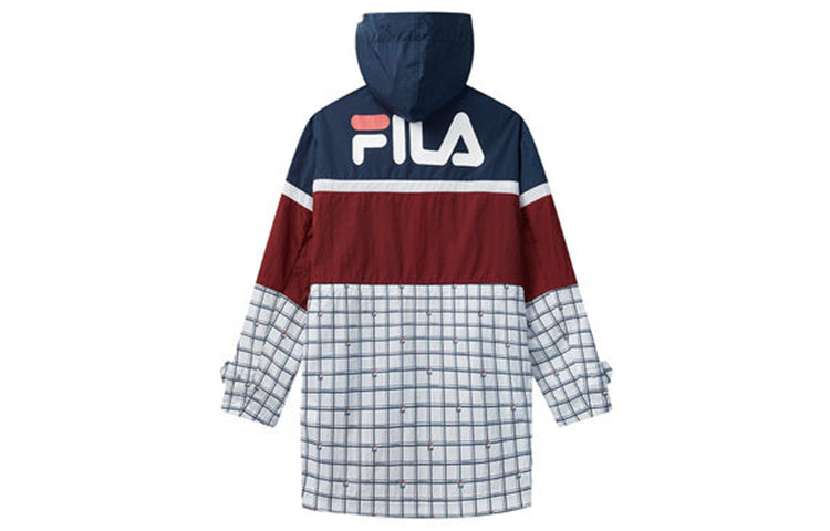 FILA x MIHARA Woven Jacket Crossover hooded Jacket White Printing F71M038701F