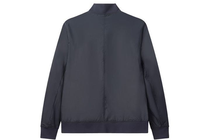 Men's FILA Logo Embroidered Woven Jacket Blue F11M031702F-NV