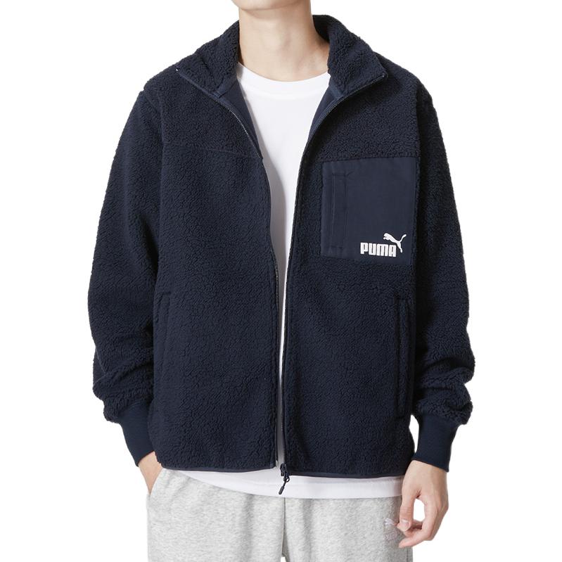 PUMA Relaxed Sherpa Jacket 'Navy' 673645-43