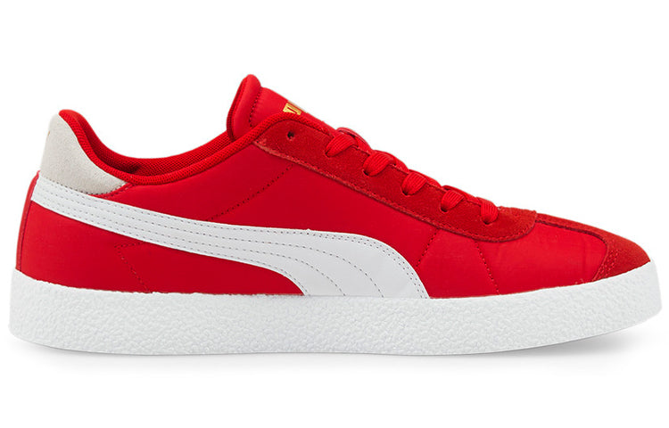 PUMA Club Nylon Casual Skateboarding Shoes Unisex Red White 384822-02