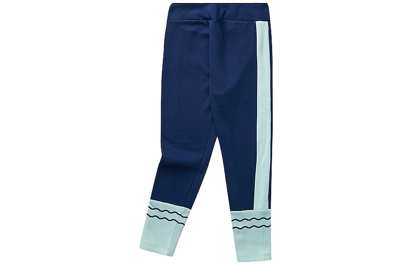 (GS) Skechers Mid-Waist Straight Tight Fleece Lined Leggings 'Navy Teal' L423G120-007D