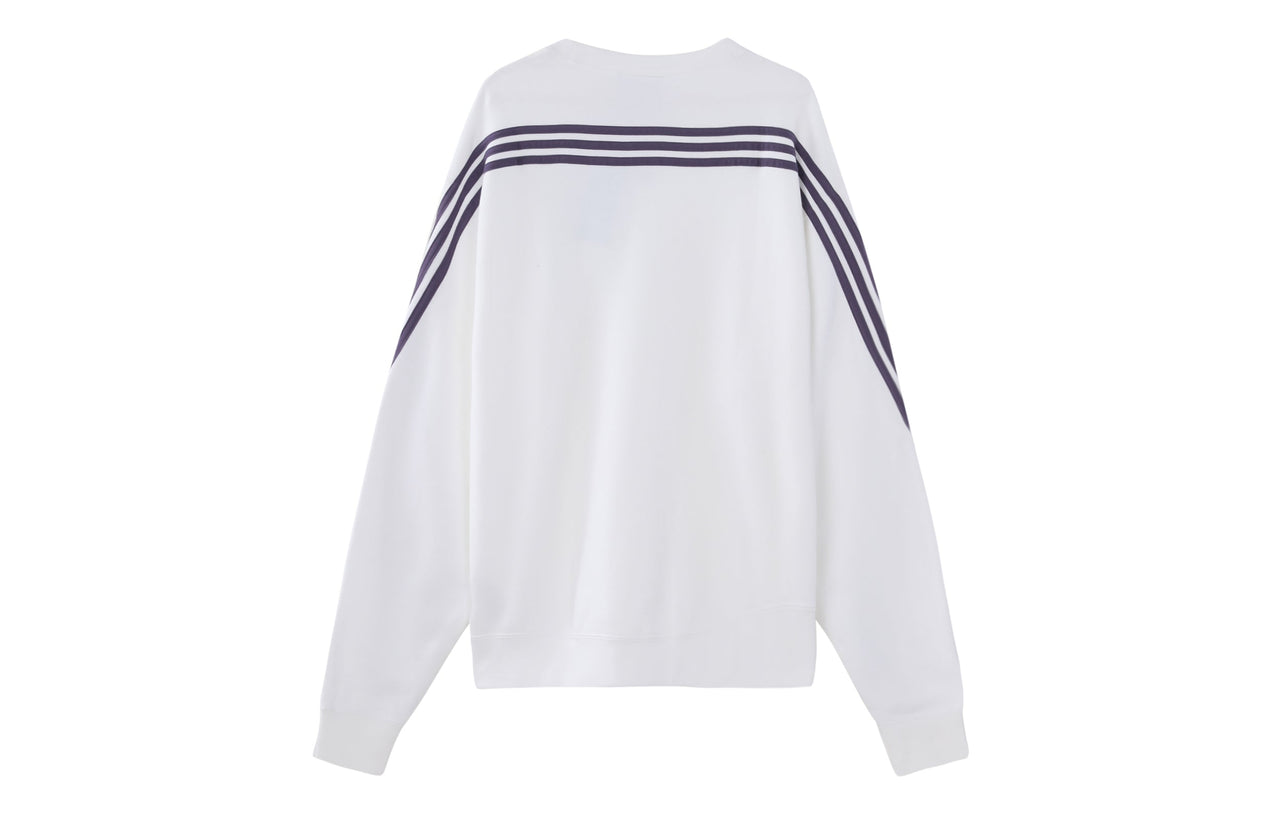 adidas originals Side Stripe Loose Pullover White FM1519