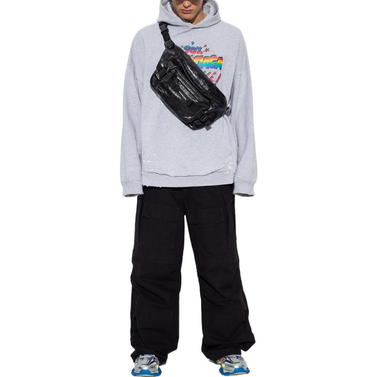 Balenciaga 90/10 Hoodie Wide Fit 'Grey' 674986TMVH42569