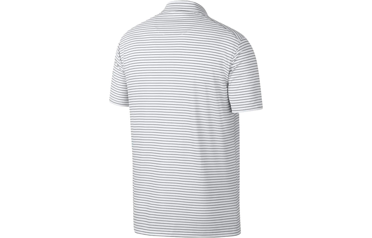 Nike Dri-fit Striped Golf Polo Shirt 'White Black' AJ5482-100