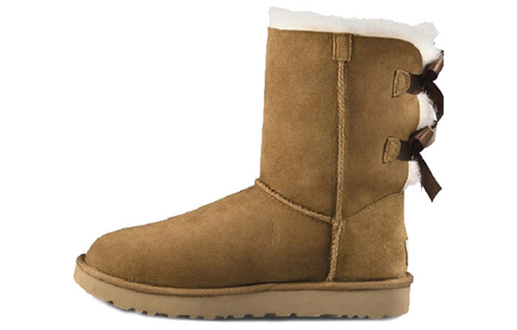 (WMNS) UGG Mini Bailey Bow II Boot Fleece Lined 1016225-CHE