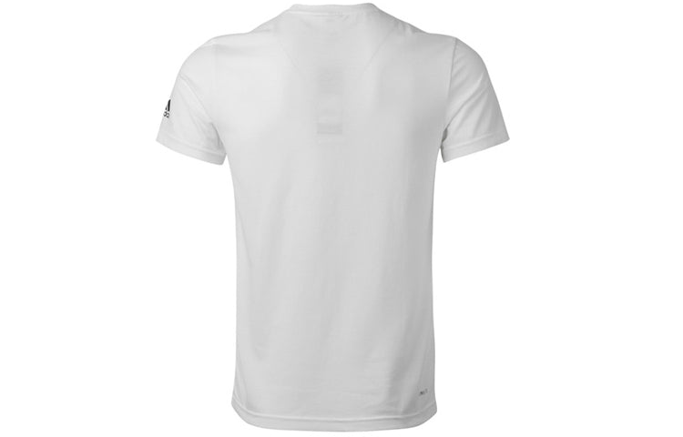 Men's adidas Basketball Sports White T-Shirt DU6714