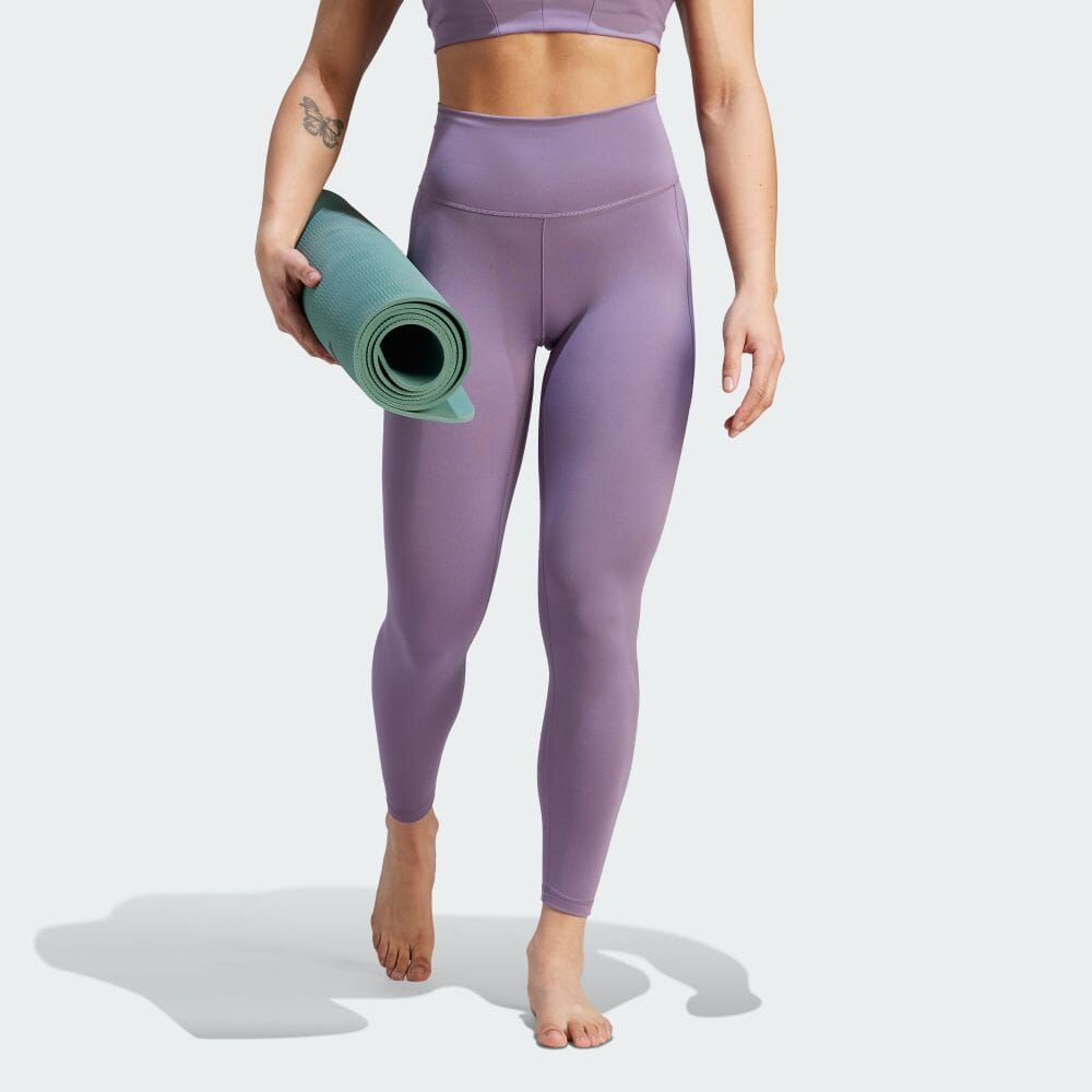 (WMNS) adidas Aeroready Cropped Leggings 'Purple' IJ9361