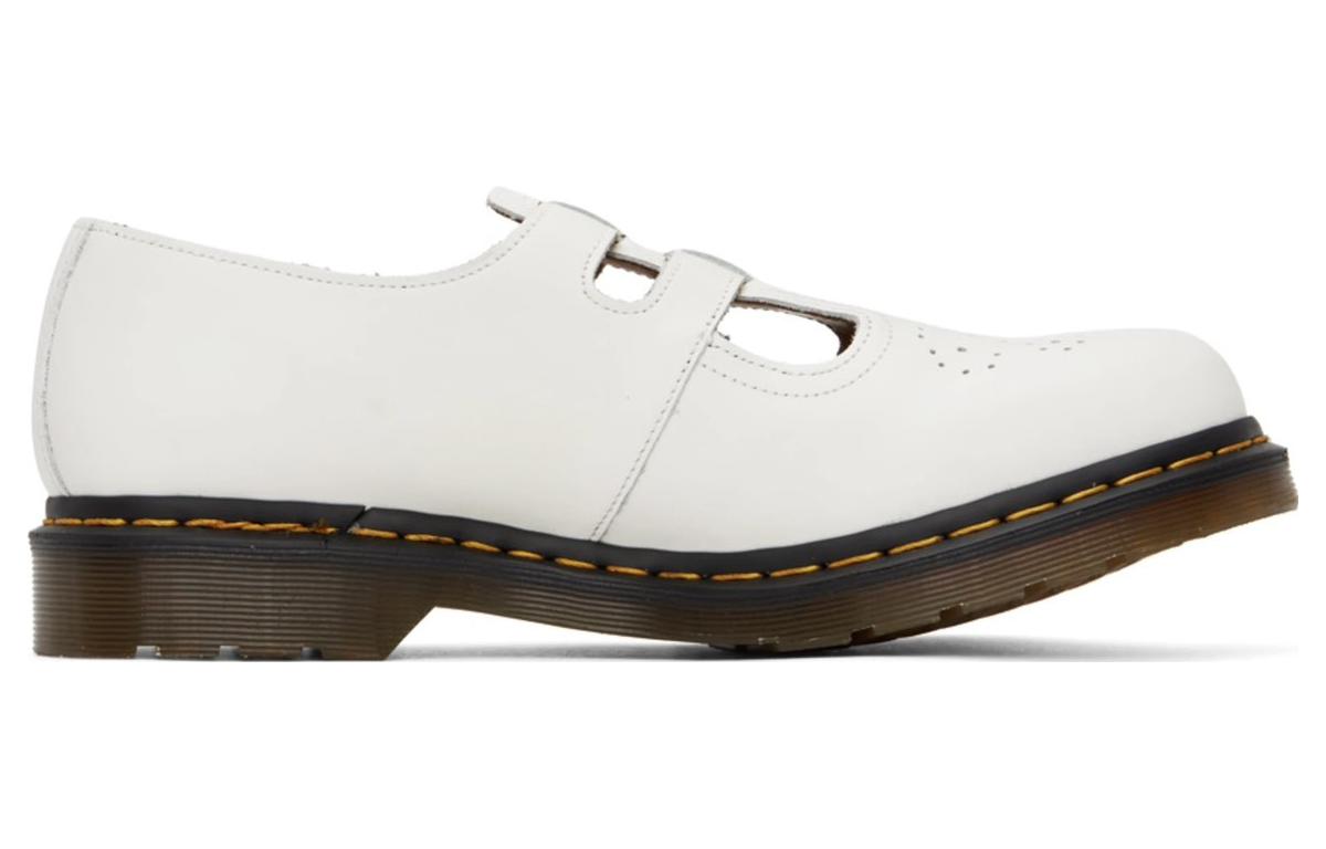 (WMNS) Dr. Martens 8065 Smooth Leather Mary Jane 'White' 26563100