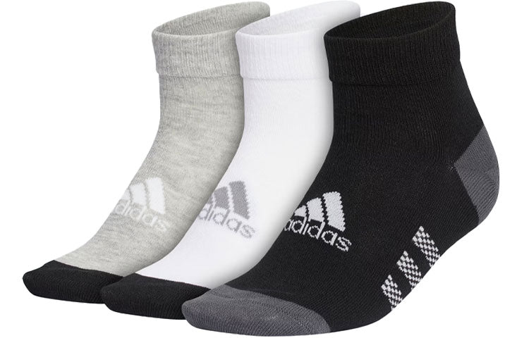 (PS) adidas Ankle Socks 3 Pairs 'Black' IB0338