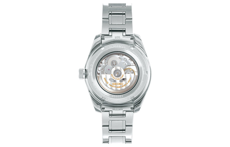 Men's SEIKO prospex Series 140 Anniversary Limited Edition Mechanical White Dial Blue Steel Strip Watch SPB223J1