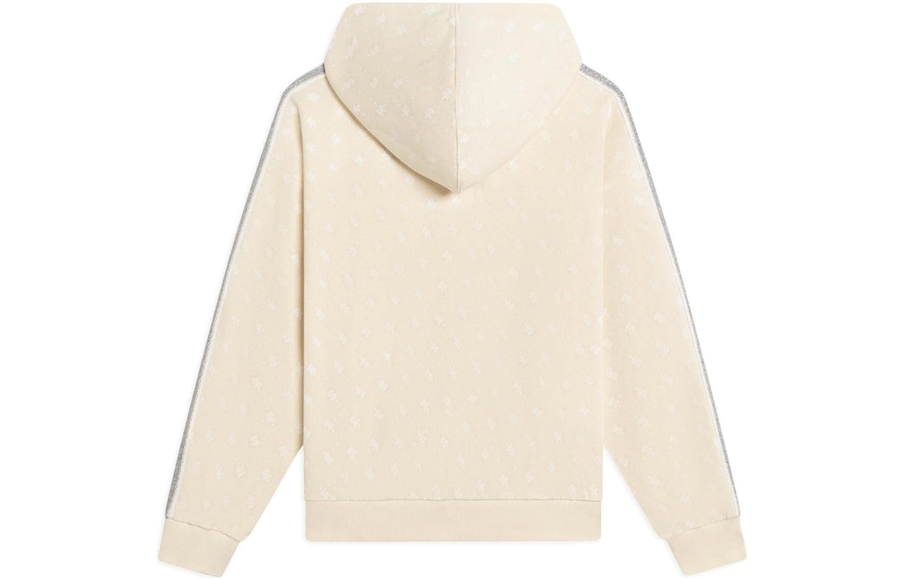 (WMNS) Li-Ning All-Over Print Hooded Jacket 'Beige' AWDS672-4