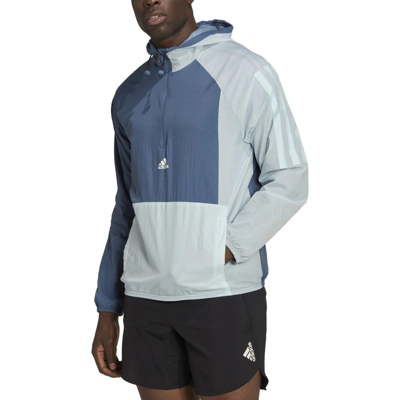 adidas Training 1/2-Zip Colourblock Track Top 'Wonder Steel' HZ9707