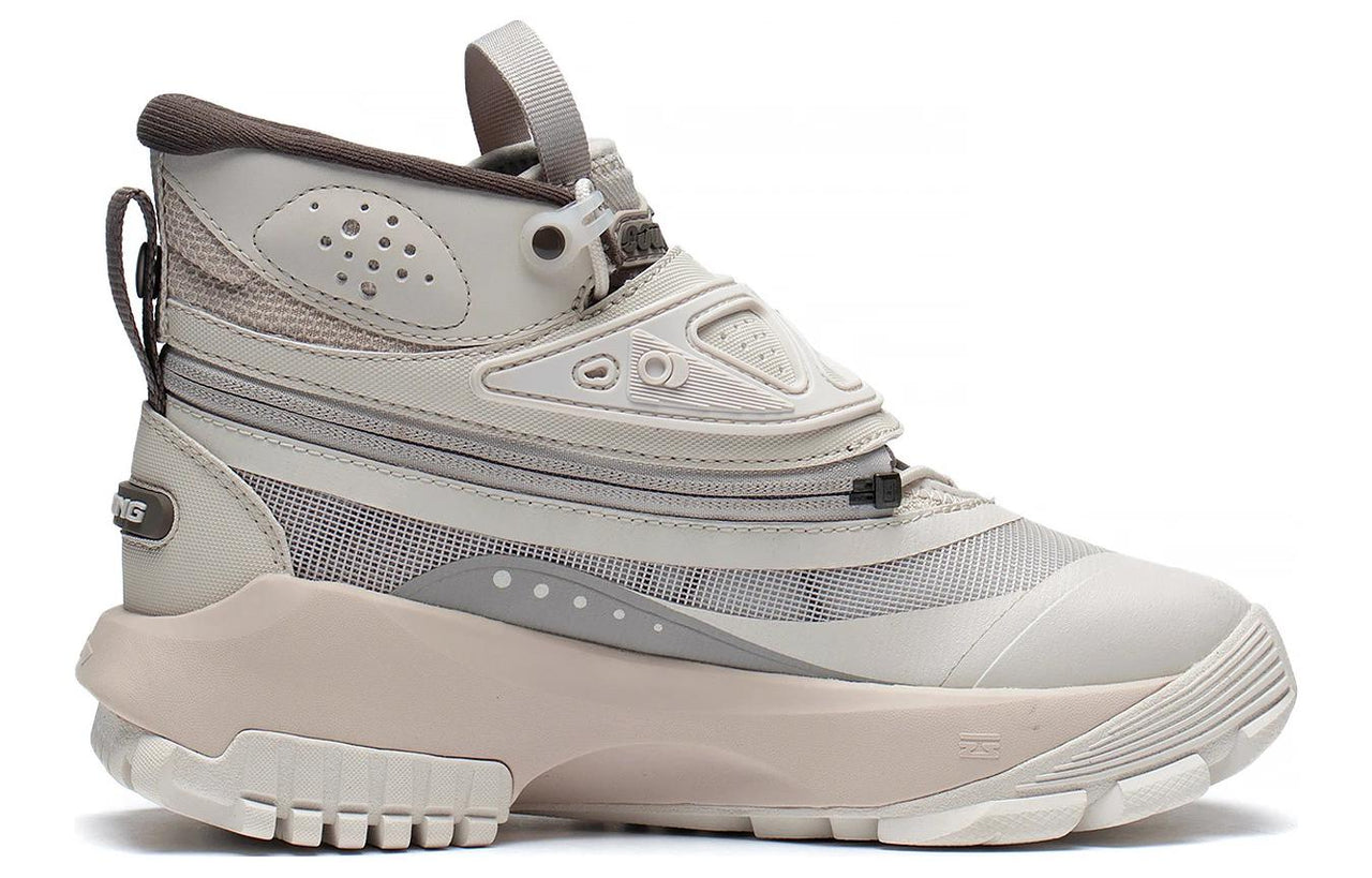 (WMNS) Li-Ning Counterflow Linchuan Dream Pursuit High Top 'Beige Grey' AGLS152-1