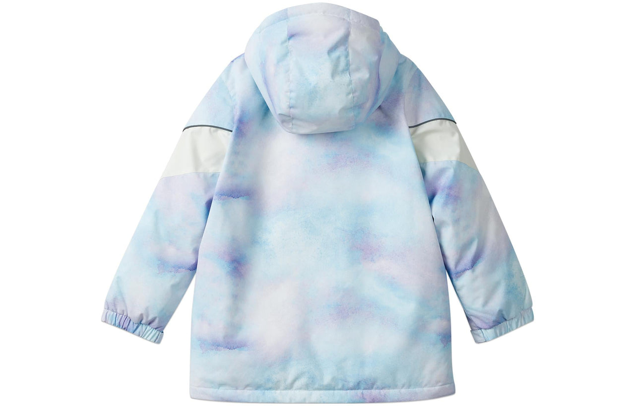 (GS) Skechers SKX Hooded Down Jacket 'Blue White' P423G044-03RS