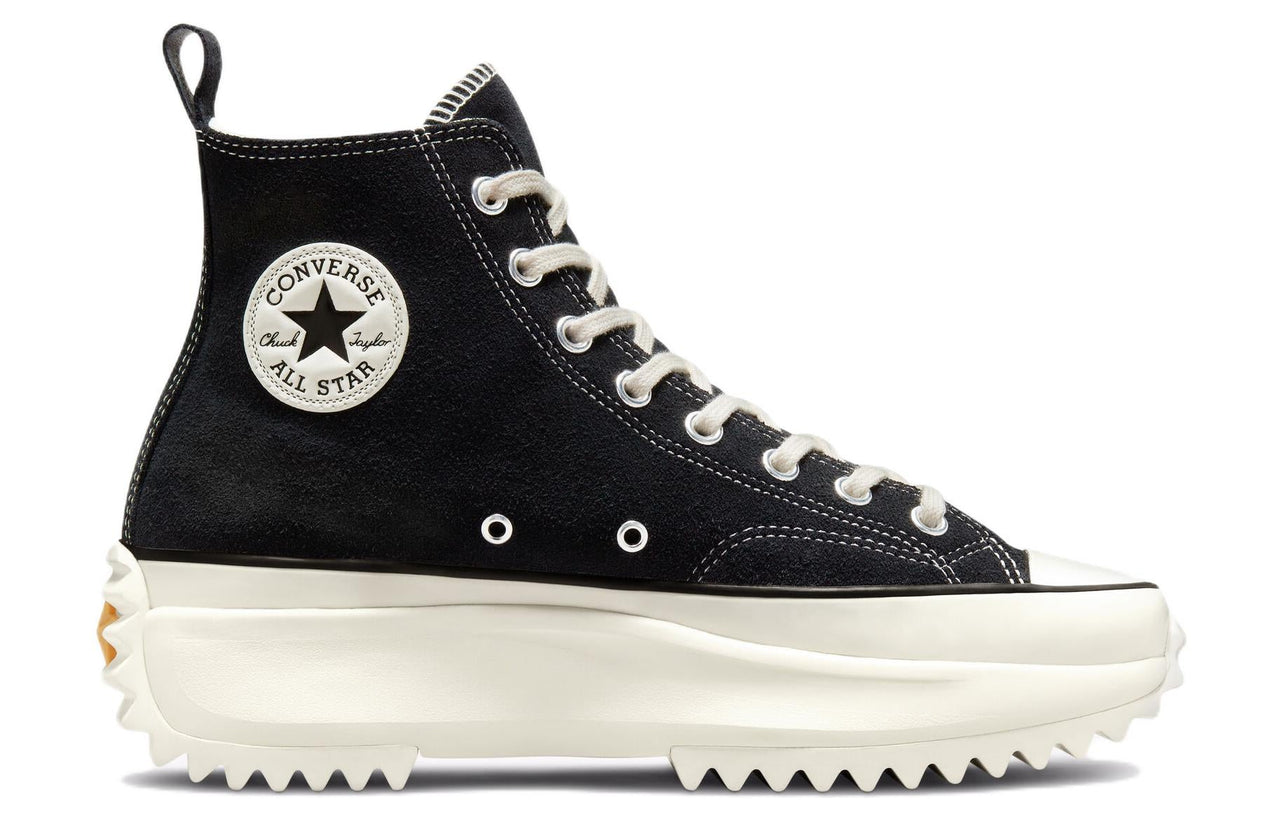 (WMNS) Converse Run Star Hike Platform Suede 'Black White' A01647C