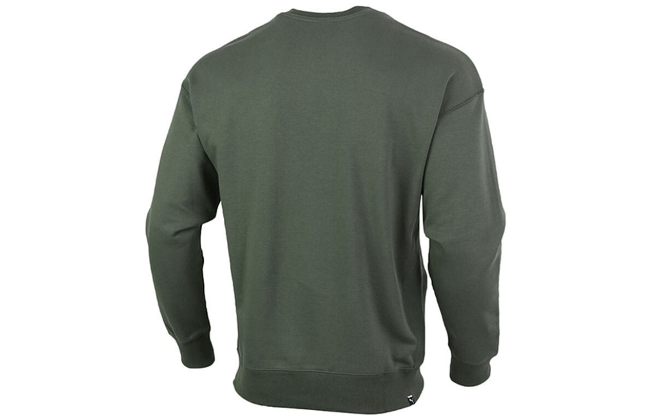 PUMA Downtown Crewneck Sweatshirt 'Green White' 599173-64