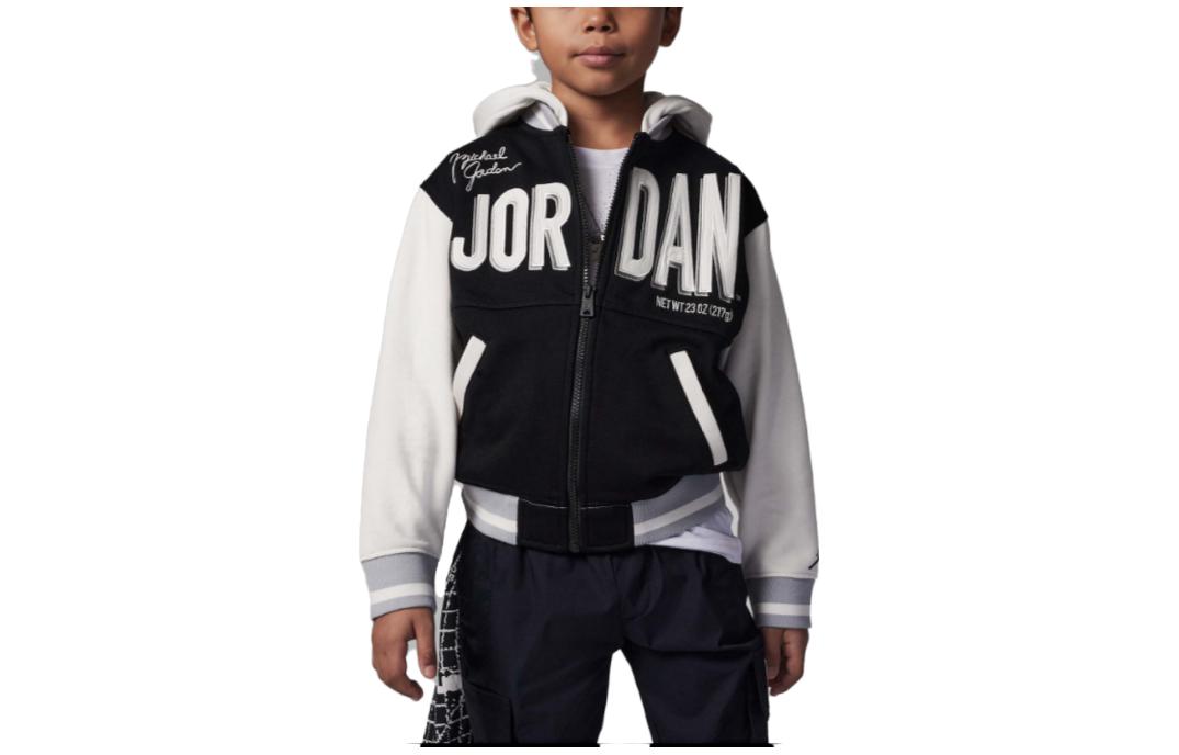 (GS) Air Jordan Logo Jacket 'Black' FJ6402-010