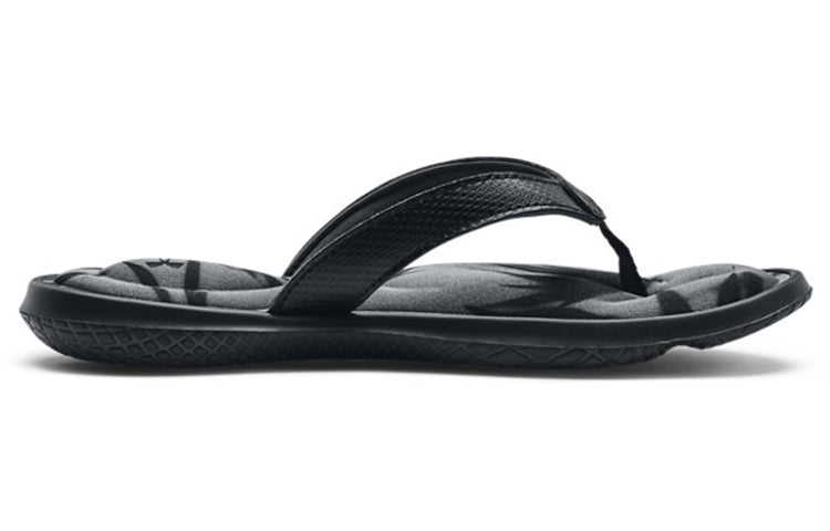 (WMNS) Under Armour Marbella 7 FB Sandal 'Graphic - Black' 3023770-001