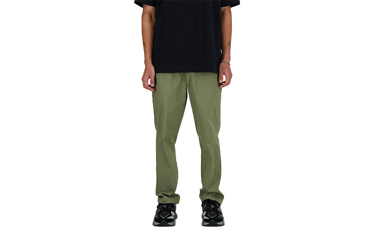 New Balance Icon Twill Tapered Pants Asia Sizing 'Dark Olivine' AMP41575-DEK