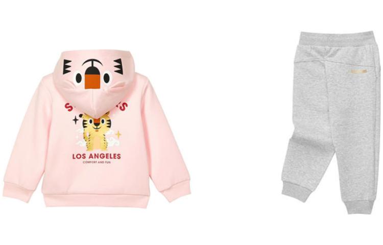 (GS) Skechers CNY Series Graphic Set 'Pink Grey' L122G029