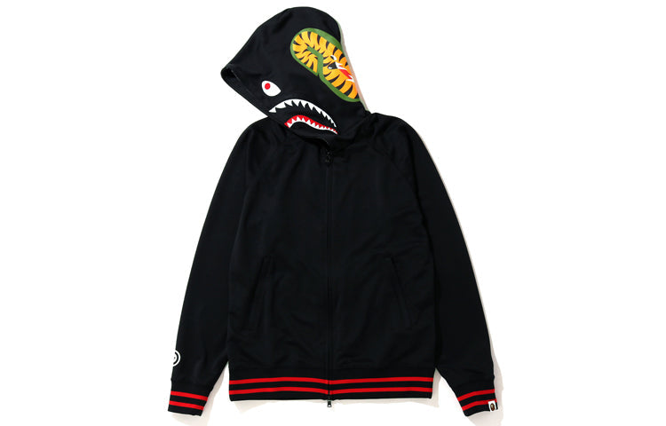 A Bathing Ape Shark Full Zip Hoodie 'Black' 1G30-115-019